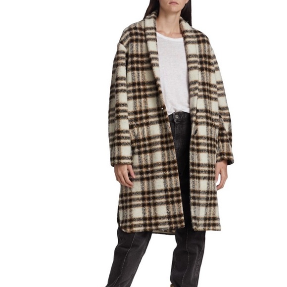 New with tag Isabel Marant Etoile plaid Gabriel coat - Picture 6 of 16